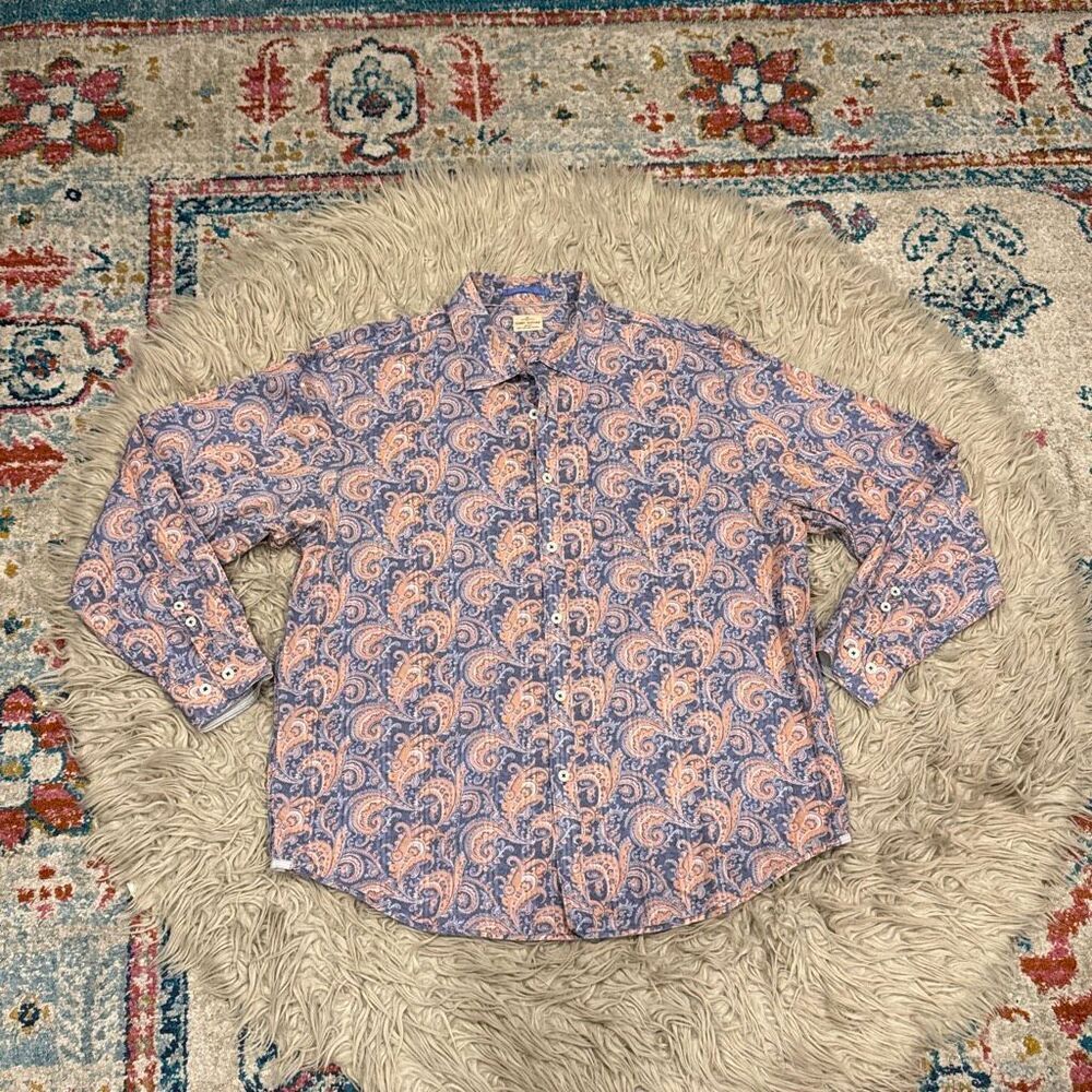 Tommy Bahama button down patterned shirt XL